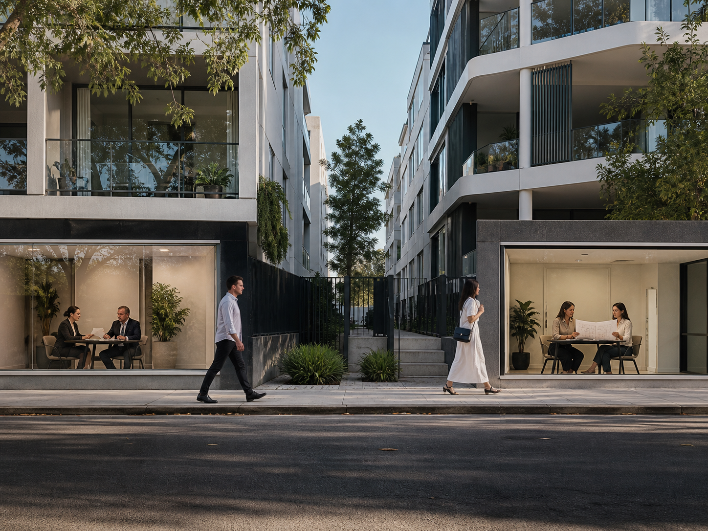 Apartment building in Australia representing company title and strata title ownership structures