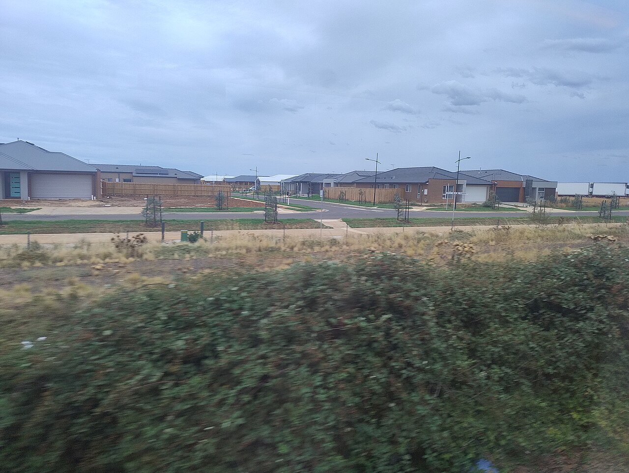 New housing estates under construction in Melbourne's western suburbs