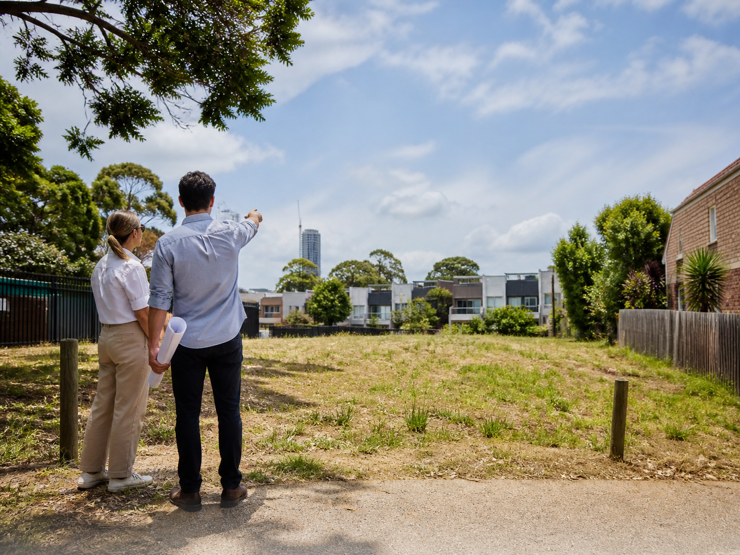 Australian property mentor mapping target suburbs, owners and development sites on a laptop