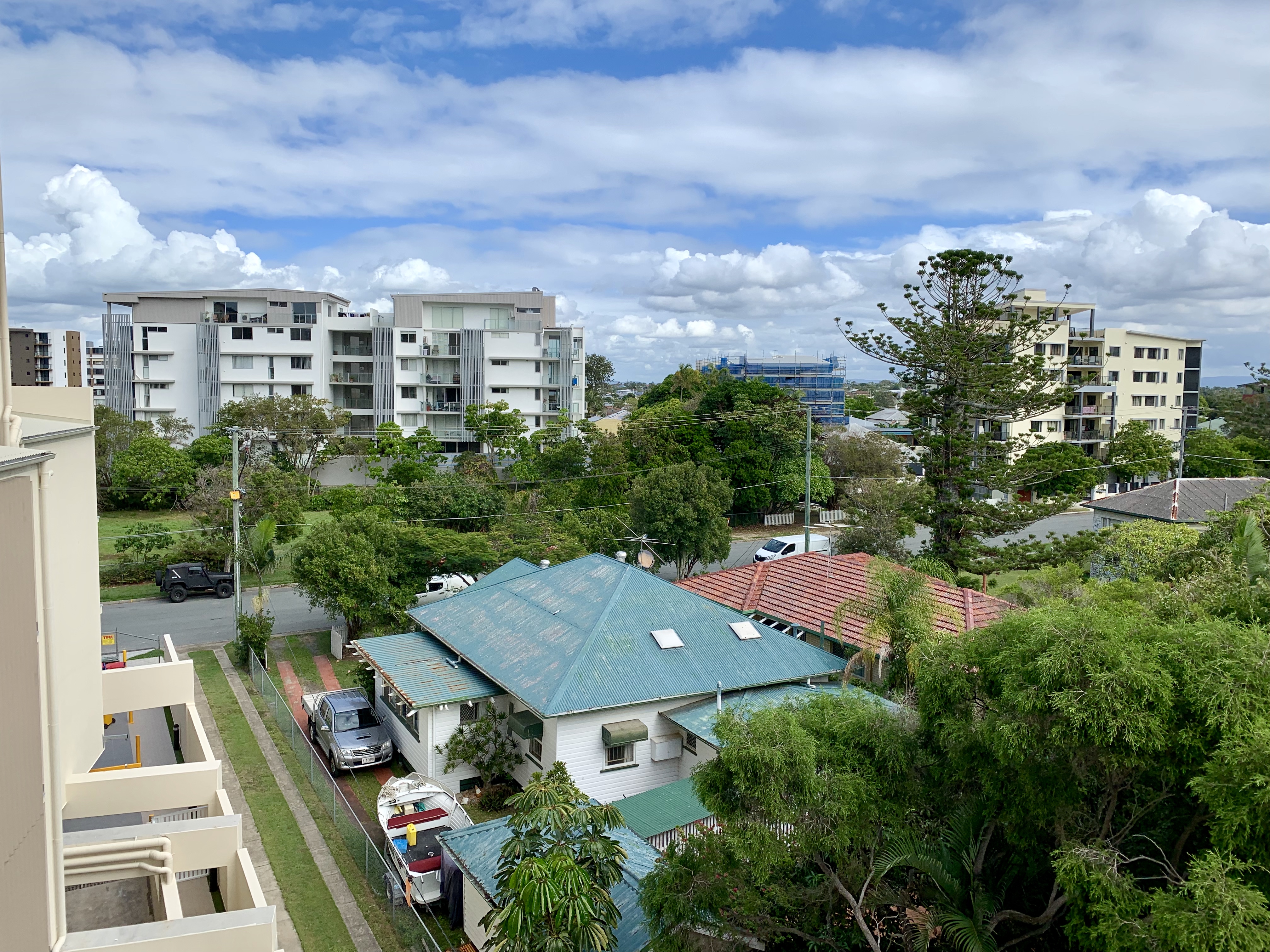 Residential apartment buildings under construction in Queensland